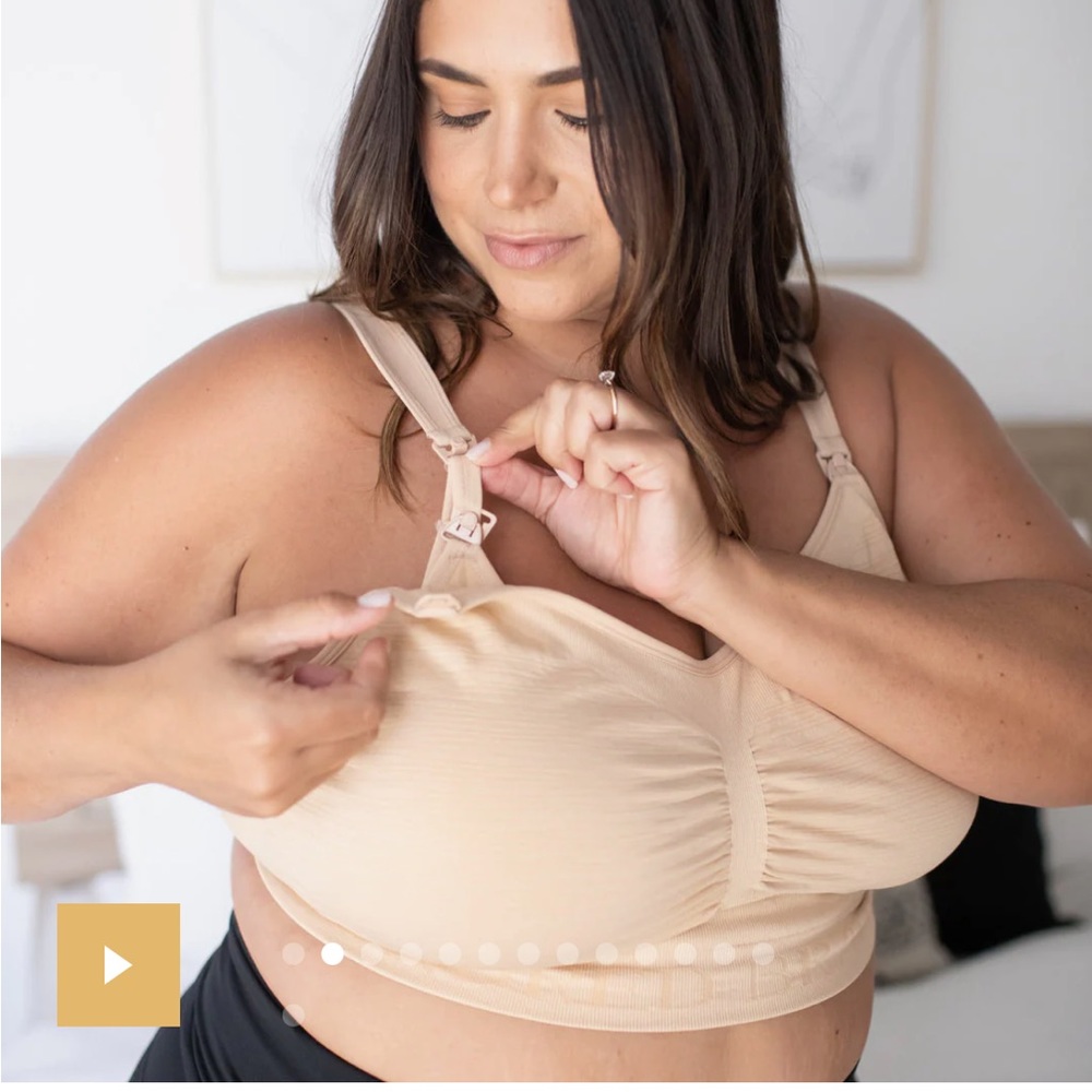 Kindred Bravely Sublime Hands free Pumping Bra Beige XL Busty